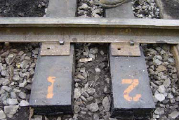 Environmentally green rail cross tie developed by ET in partnership with NPG Innovations, Inc of Cazenova, NY.